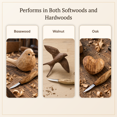 Controlled Geometry: The Whittling Kit for Kids & Beginners Carving Knives Set