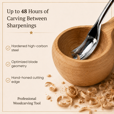 Bowl & Kuksa Carving Set 4-piece All-in-one Carving Kit in Gift box