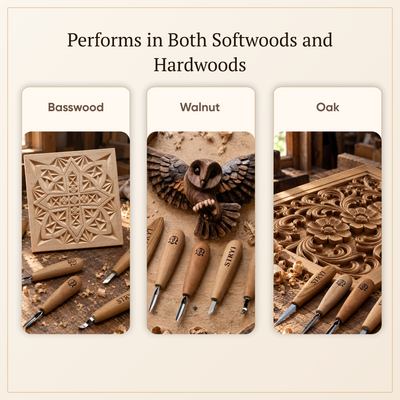 Whittling Kit, Tiny-Sized Chisels, STRYI Profi — for Carving Figurines