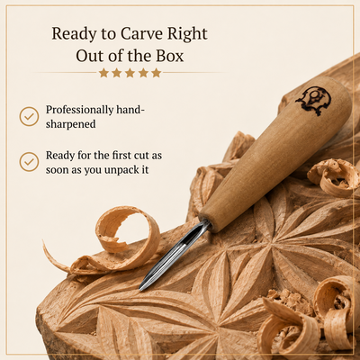 Whittling Kit, Tiny-Sized Chisels, STRYI Profi — for Carving Figurines