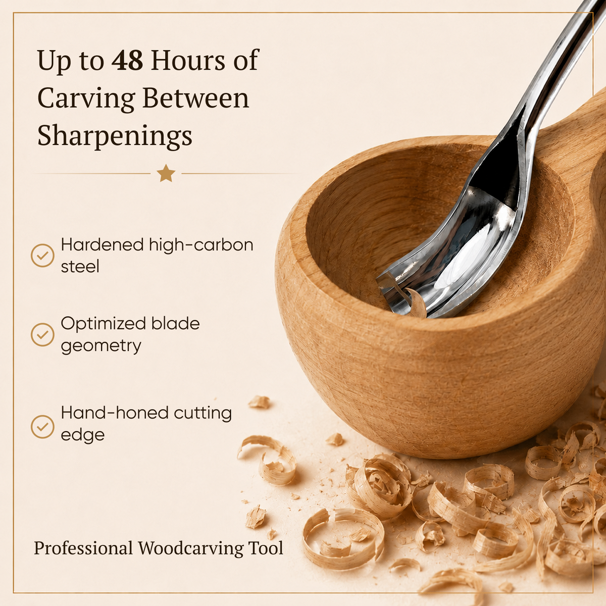 Spoon and kuksa carving kit, Bowl carving set, Stryi carving toolkit