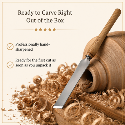 7-Piece STRYI Profi Woodturning Set, Woodworking Toolkit