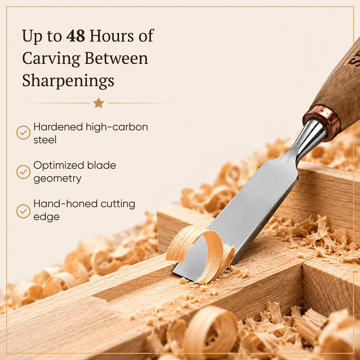 7-Piece Carving Chisel Set STRYI Profi in Wooden Gift Box