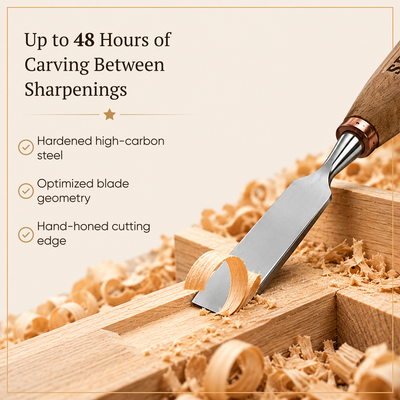 7-Piece Carving Chisel Set STRYI Profi in Wooden Gift Box