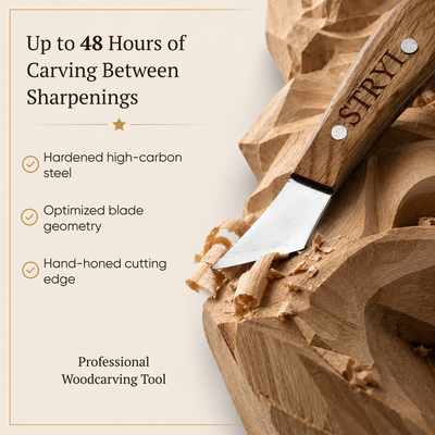 The Artisan’s: 8-Piece STRYI Profi Woodcarving Knives Set