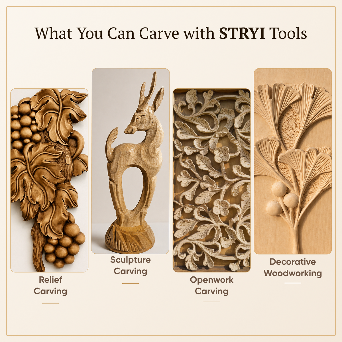 Reach Deeper Without Hitting the Rim: 5-Piece Maestro Semi-Bent Gouge Set for 3D Relief