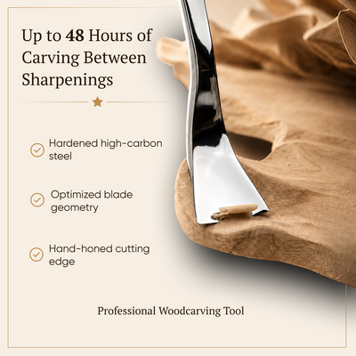 Reach Deeper Without Hitting the Rim: 5-Piece Maestro Semi-Bent Gouge Set for 3D Relief