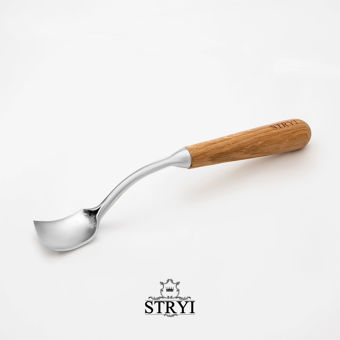 STRYI Profi Large Bent Gouge for Kuksa, Bowl and Deep Carving