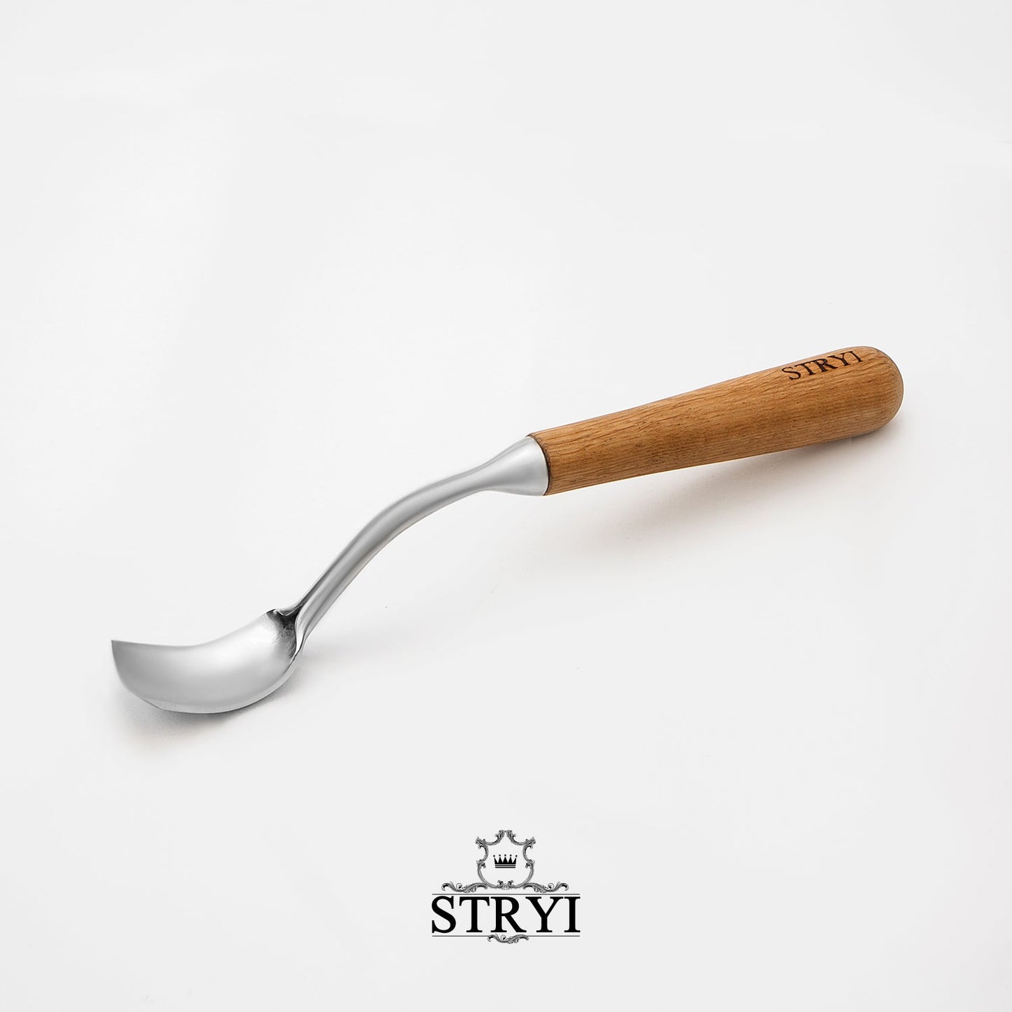 STRYI Profi Large Bent Gouge for Kuksa, Bowl and Deep Carving