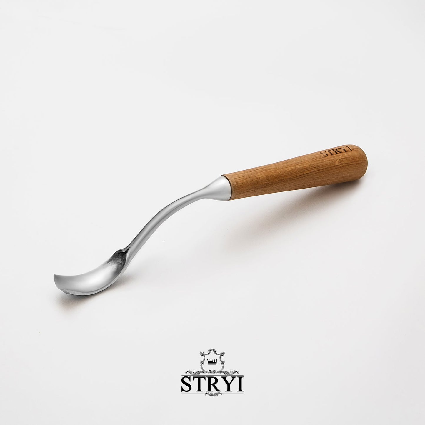 STRYI Profi Large Bent Gouge for Kuksa, Bowl and Deep Carving
