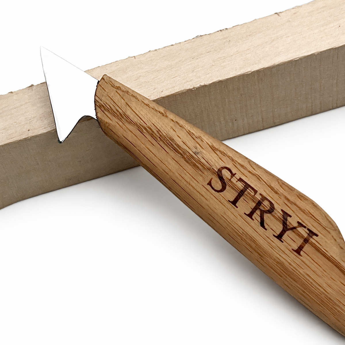 Wood Carving Knife, 35mm Blade, Relief Knife STRYI Profi — for Woodcarving