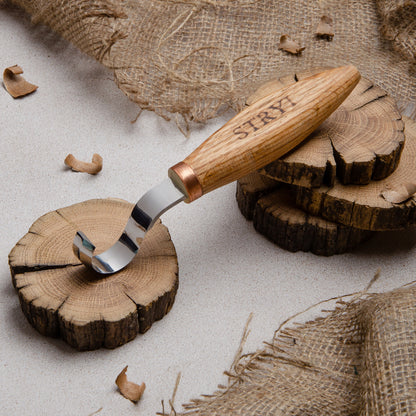 Spoon carving tool: STRYI Profi 30mm Hook Knife Set (Left & Right)