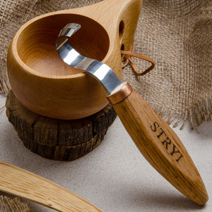 Spoon carving tool: STRYI Profi 30mm Hook Knife Set (Left & Right)