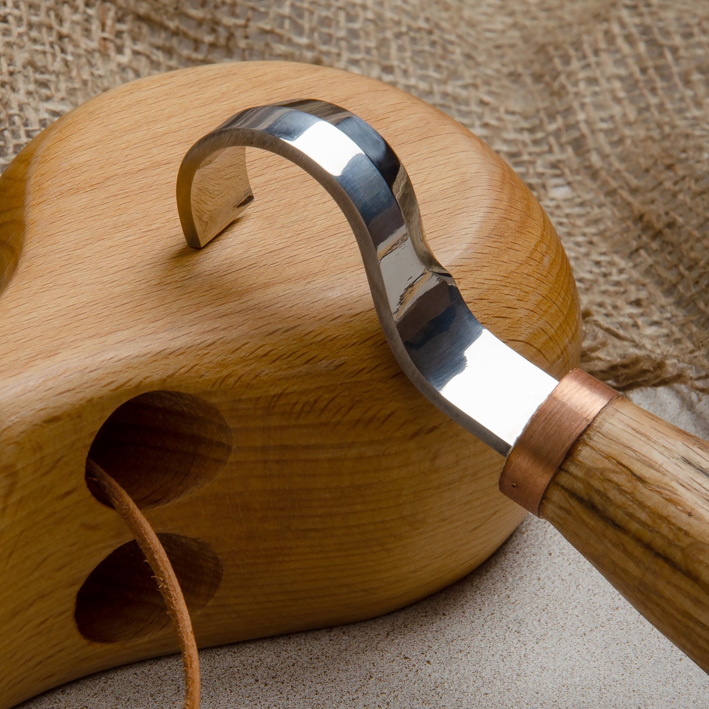 Spoon carving tool: STRYI Profi 30mm Hook Knife Set (Left & Right)