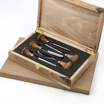 Fine Detail & Micro-Carving: 5-Piece Professional Detailed Relief Carving Palm Set