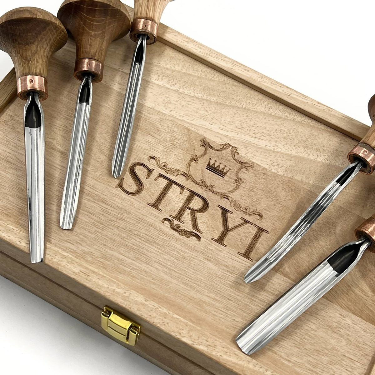 Fine Detail & Micro-Carving: 5-Piece Professional Detailed Relief Carving Palm Set