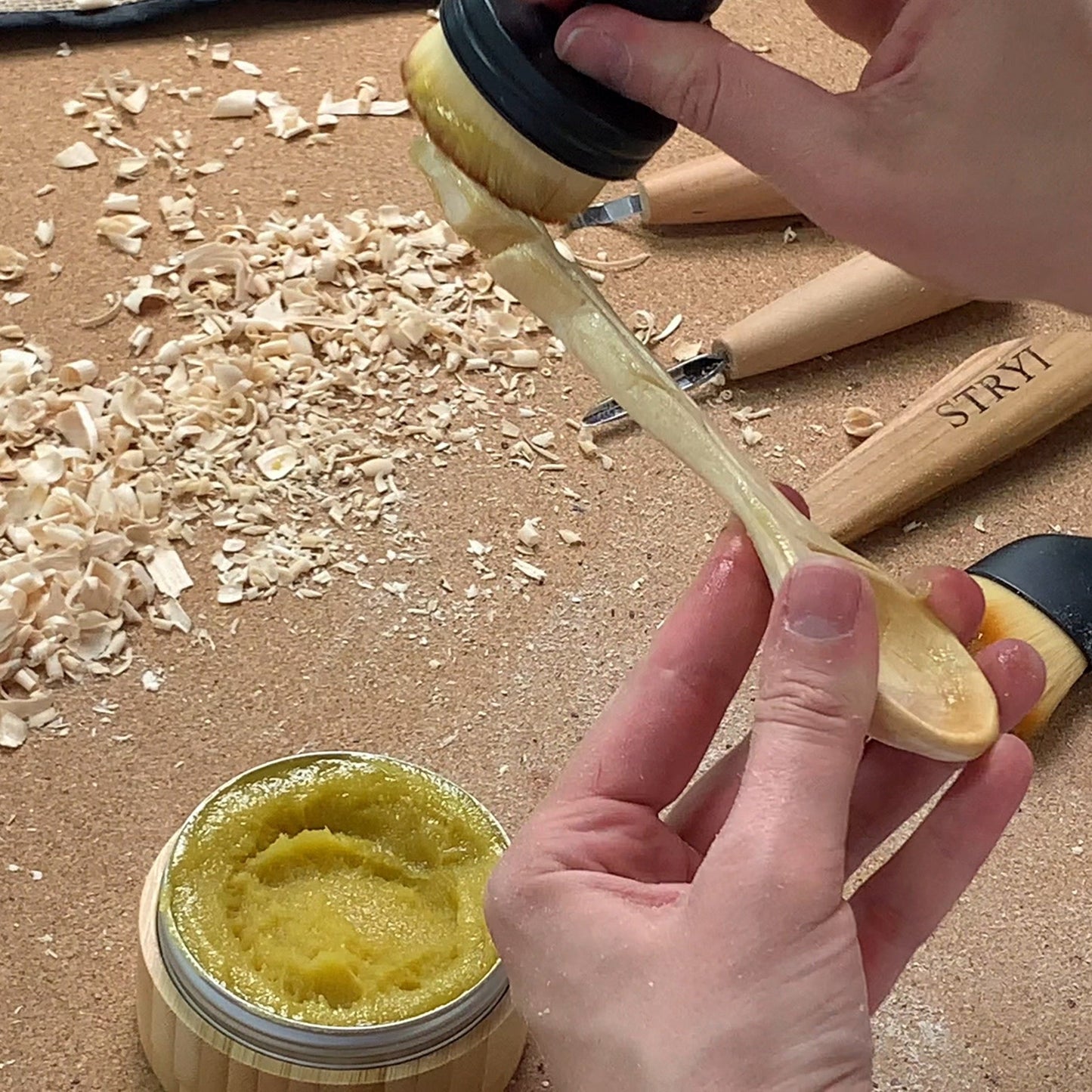 Natural Wax for covering wooden items | STRYI Premium Wood Care