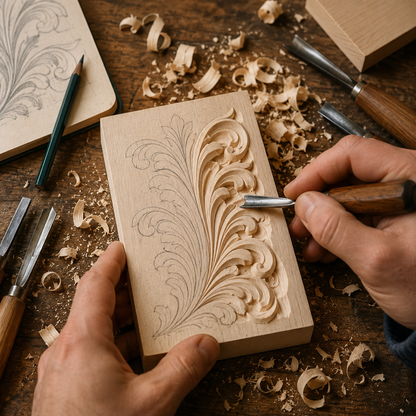Premium 4-pcs Basswood Carving Board set