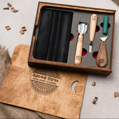 Chip Carving Kit for Beginners – 3 Tools + Sharpening Kit | STRYI