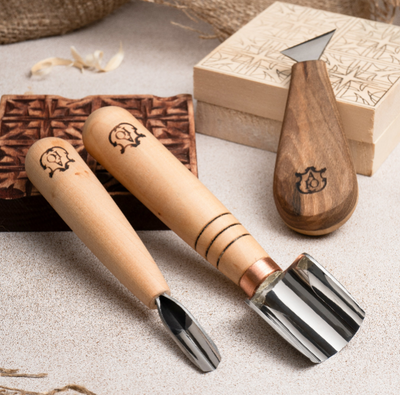 Chip Carving Kit for Beginners – 3 Tools + Sharpening Kit | STRYI