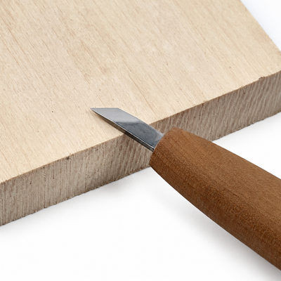 Wood Carving Knife, 6mm Blade, Short Skewed Detailing Knife STRYI — for Carving Tiny