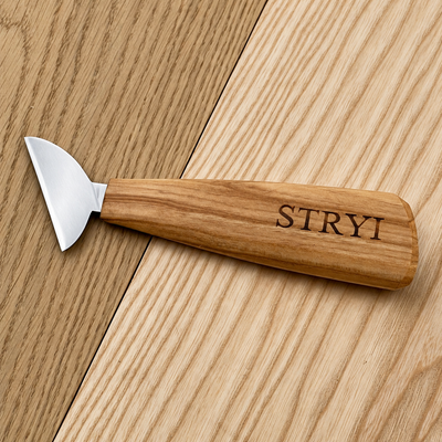 Chip Carving Knife, 50mm Blade, Carving Knife STRYI Profi — for Chip Carving Tools