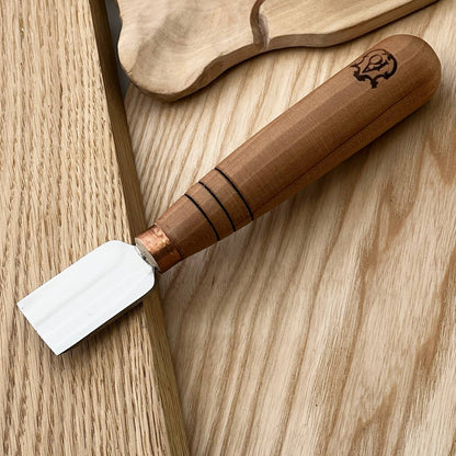 Short wood carving tools, sloping gouge STRYI-AY Profi, Relief carving tools