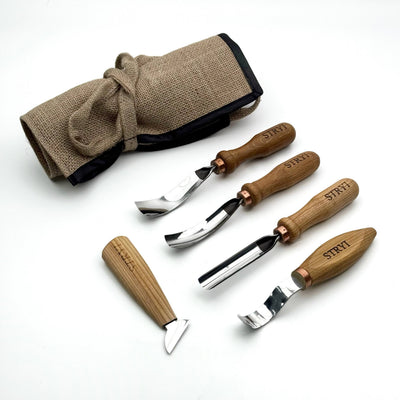 5-Piece Wood Carving Chisel Set | Universal Relief & Deep Carving Tools