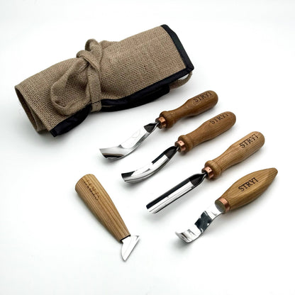 5-Piece Wood Carving Chisel Set | Universal Relief & Deep Carving Tools