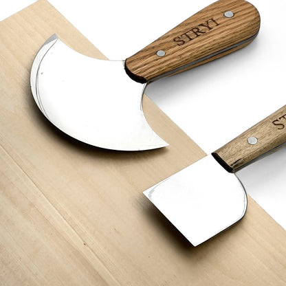 Premium Leather Craft Knife Set – 2-Piece Skiving & Cutting Tool Set with Gift Box