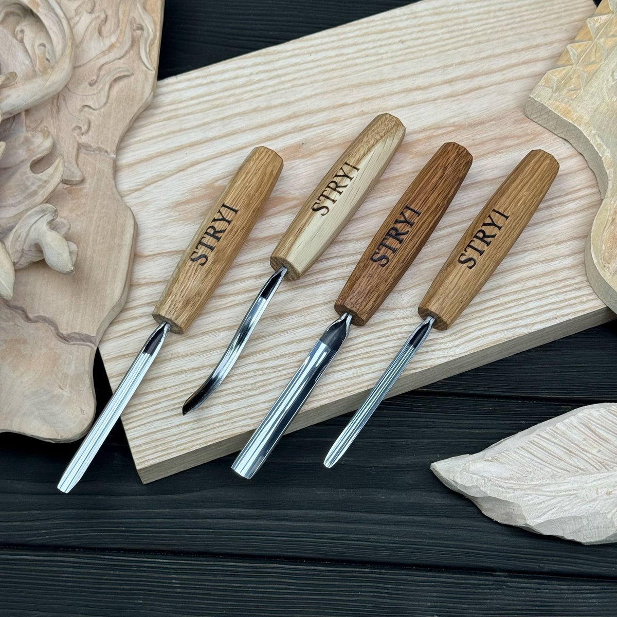 4-Piece Compact & Lightweight Wood Carving Set for Beginners