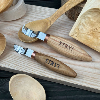 Premium Spoon Carving Hook Knife Set, 2-pieces Spoon knives set