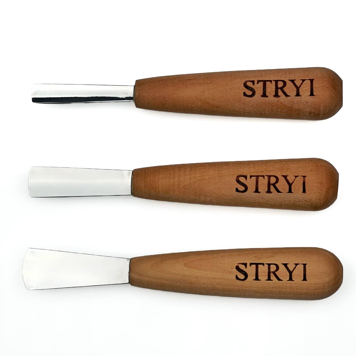 Detailed Carving Tools: 3-Piece Professional Short Gouge Set