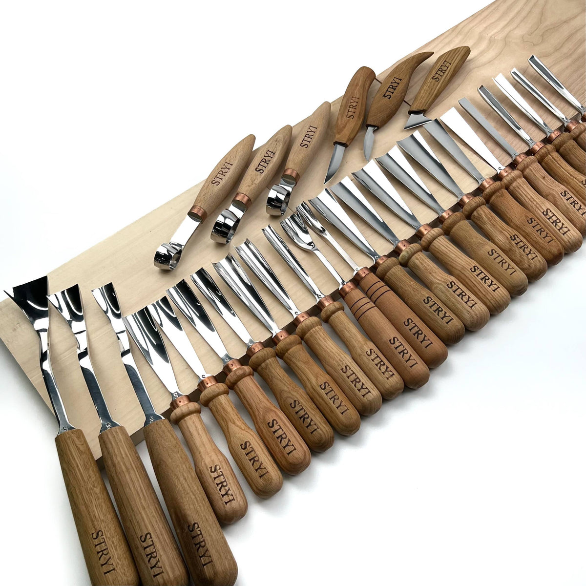 Hand ForgedChisels Set 30-Piece STRYI Profi, Woodworking Set