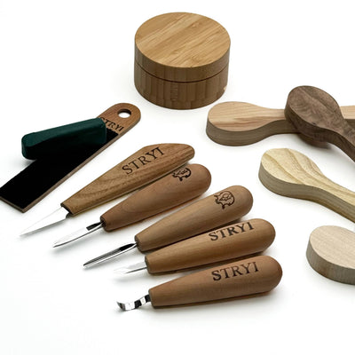 Whittling Kit, Tiny-Sized Chisels, STRYI Profi — for Carving Figurines