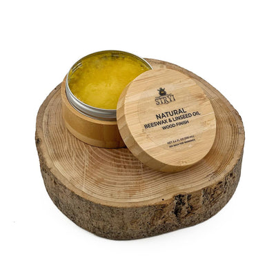 Natural Wood Wax STRYI Finish for Protecting Handmade Items