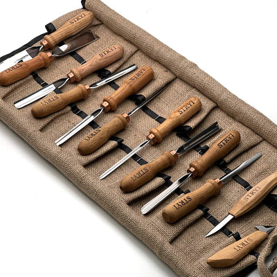 Professional Wood Carving Tool Set, 12-Piece STRYI Profi Kit