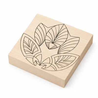 Basswood Blank 3.9x3.9x0.8" (100x100x20mm) STRYI with Chip Patterns