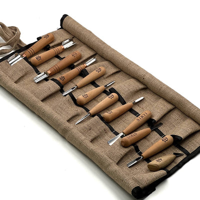 Basic set for woodcarving, Chip carving kit,  Profi, Chip carving tools, Chip carving knives