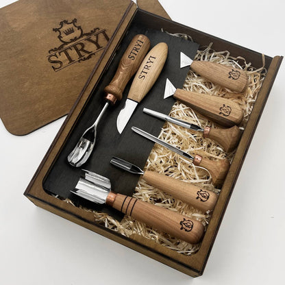 Master Wood Carving: 12-Piece STRYI Profi Versatile Craft Set