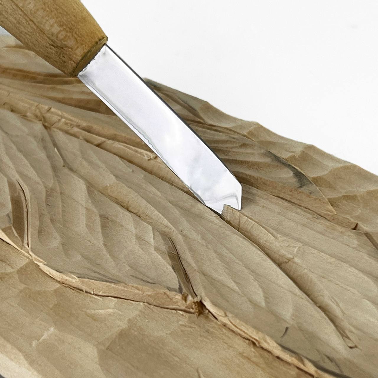 STRYI Profi 13mm Right-Handed Skewed Spoon Gouge — Right-Angle Bent Chisel for Deep Recesses