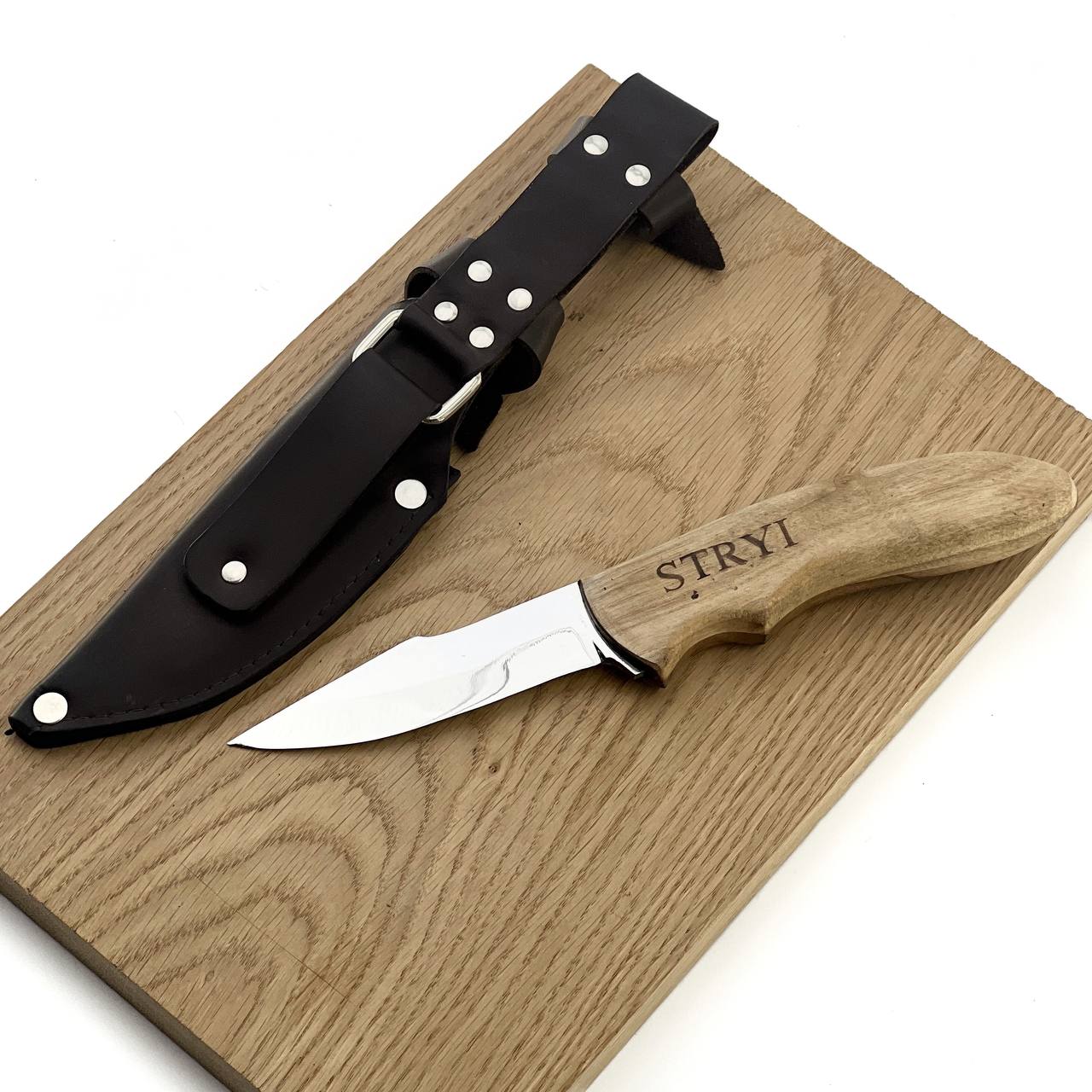 Camp knife STRYI, Green Woodworking Knife, , Outdoor knife