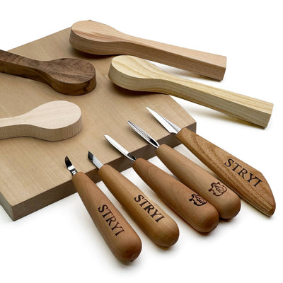 Whittling Kit, Tiny-Sized Chisels, STRYI Profi — for Carving Figurines