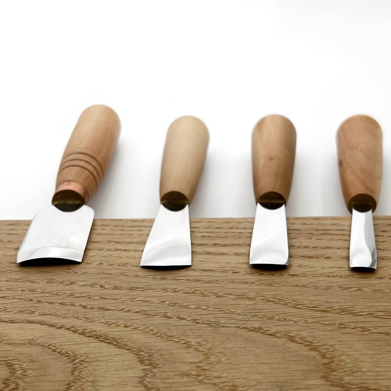 Short wood carving tools, sloping gouge STRYI-AY Profi, Relief carving tools