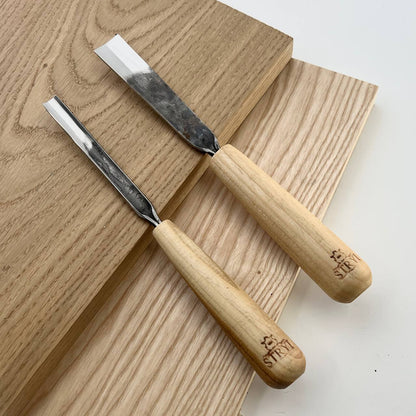 Gouge profile #7, unpolished woodcarving chisel STRYI Standart, sloping gouge