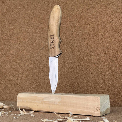 Camp knife STRYI, Green Woodworking Knife, , Outdoor knife