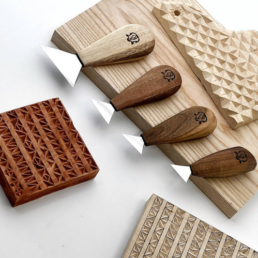 Geometric Precision: The 4-Piece STRYI-AY Swallowtail Knives Set