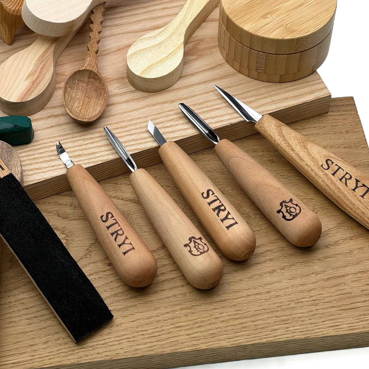 Whittling Kit, Tiny-Sized Chisels, STRYI Profi — for Carving Figurines
