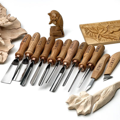 Professional Wood Carving Tool Set, 12-Piece STRYI Profi Kit