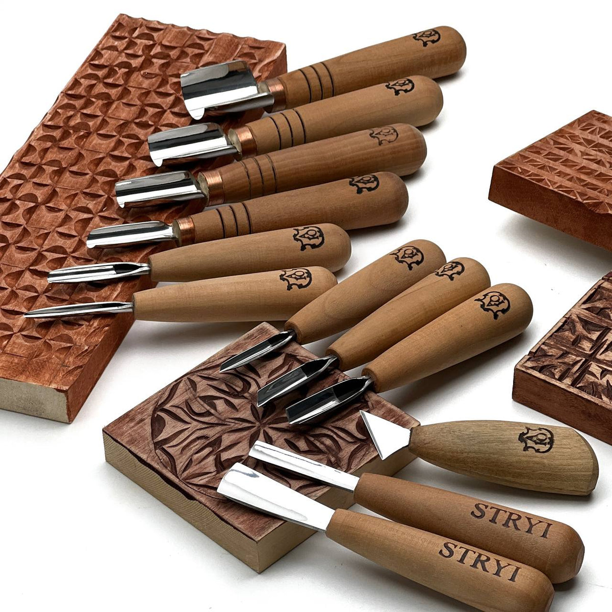 Basic set for woodcarving, Chip carving kit,  Profi, Chip carving tools, Chip carving knives